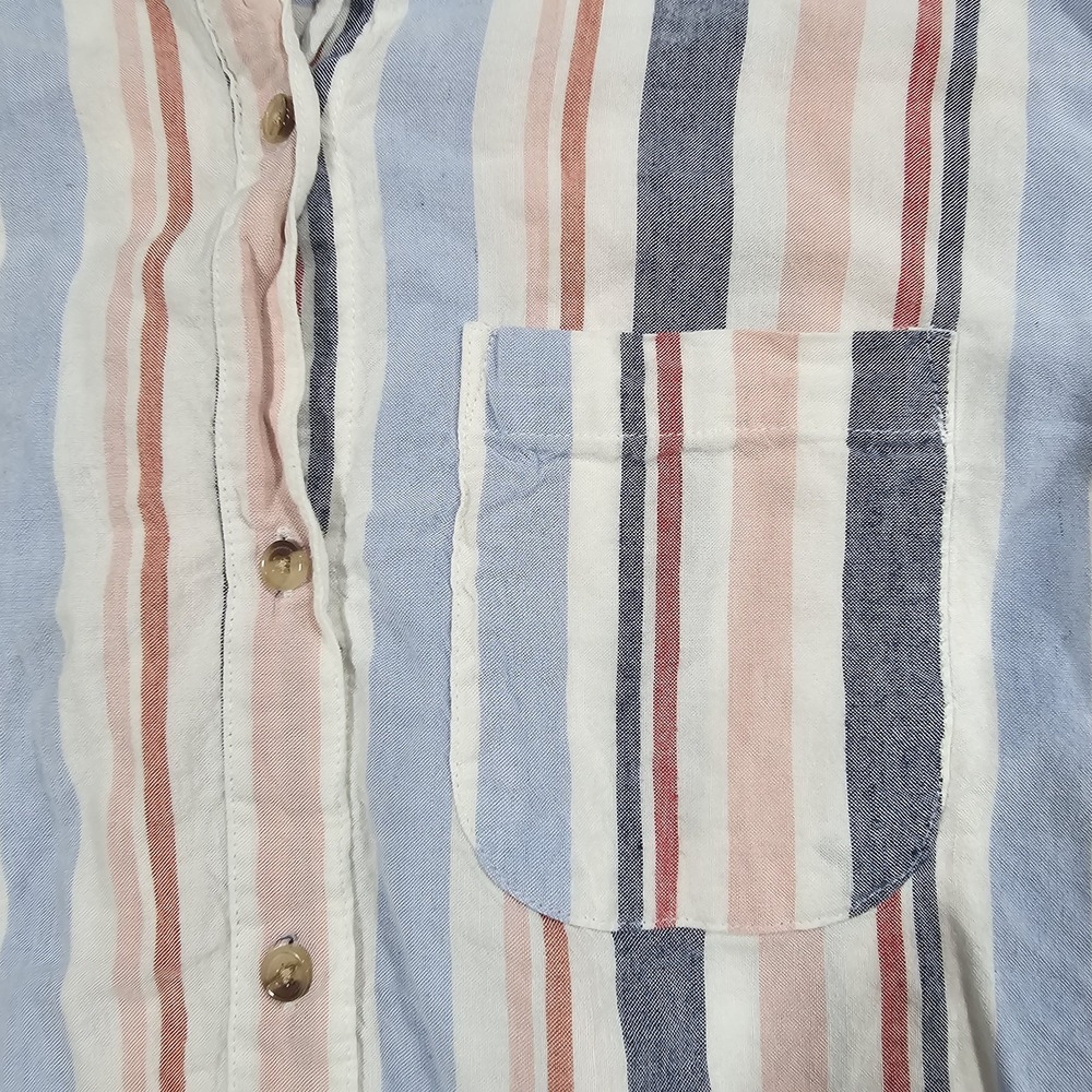 Anthropologie Maeve Sz S Chatham Striped Shirt longsleeve Women's - Picture 3 of 7